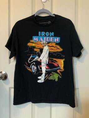 Iron Maiden Vice Is Nice Florida '87 Tour Graphic T-Shirt M